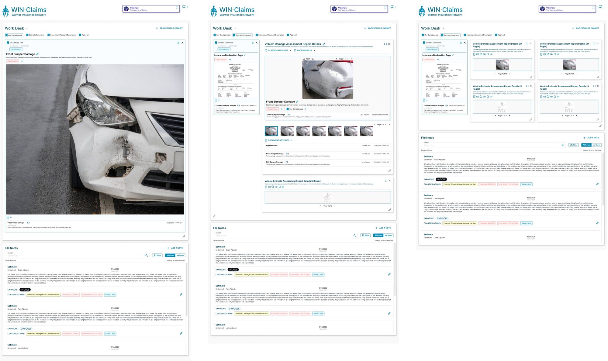 Image viewer — vehicle damage assessment