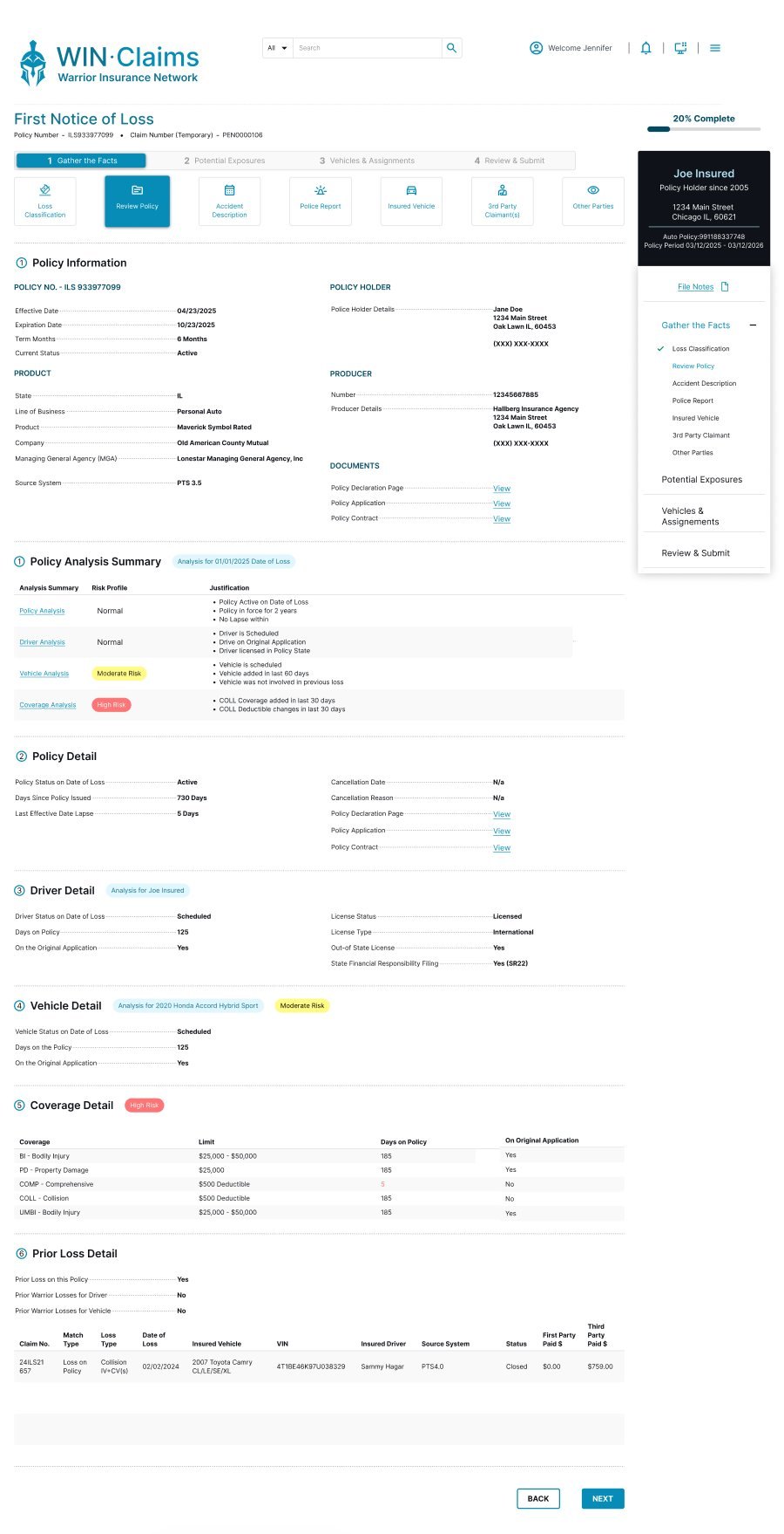 Review policy — policy analysis summary