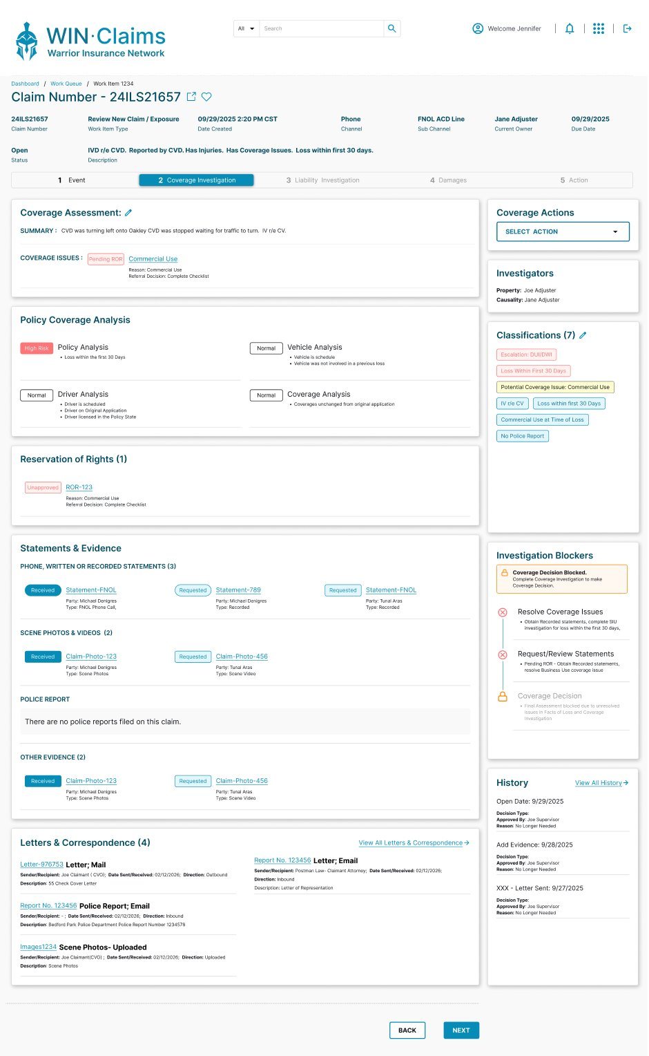 Step 2 — Coverage Investigation