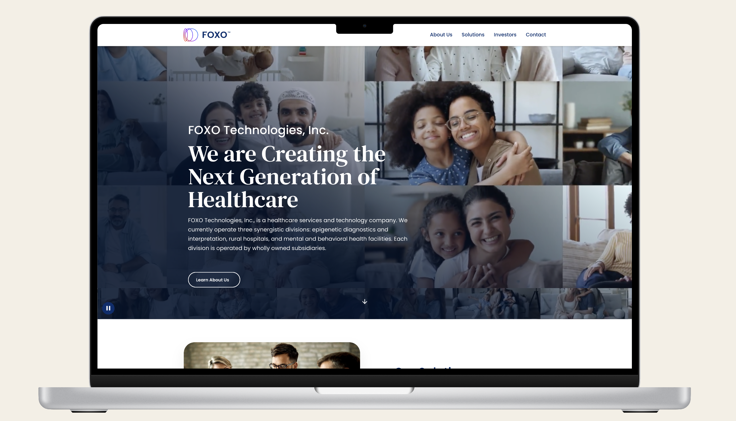 FOXO Technologies marketing site